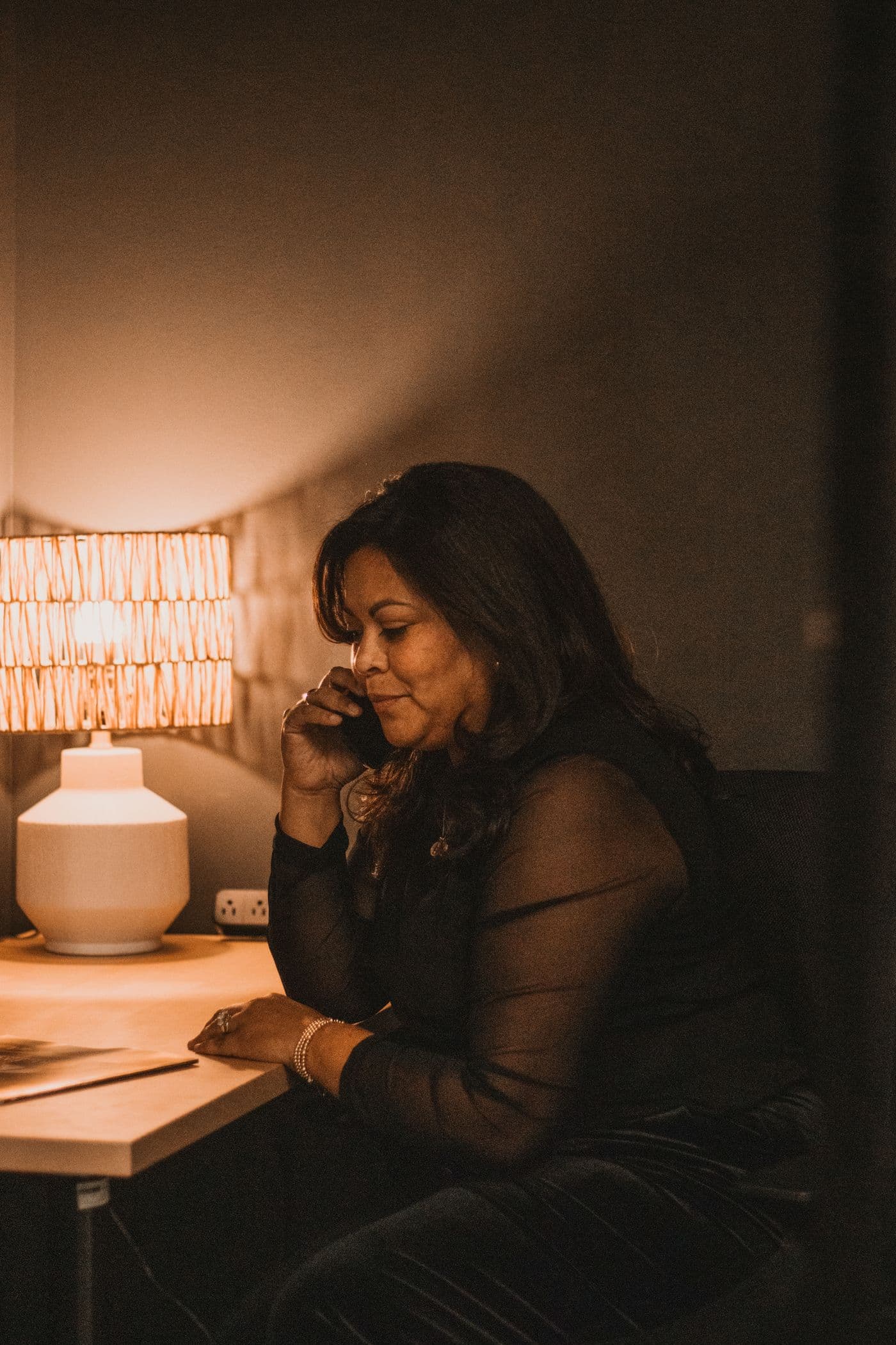 Real estate agent on a call with a buyer